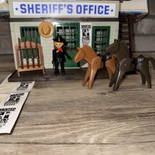 Vintage Playmobil System 3423 Sheriffs Office Wanted Reward 5,000