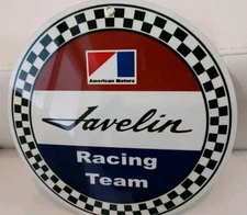 AMC Javelin vintage logo sign .. FREE shipping on any 8 or more signs.  
