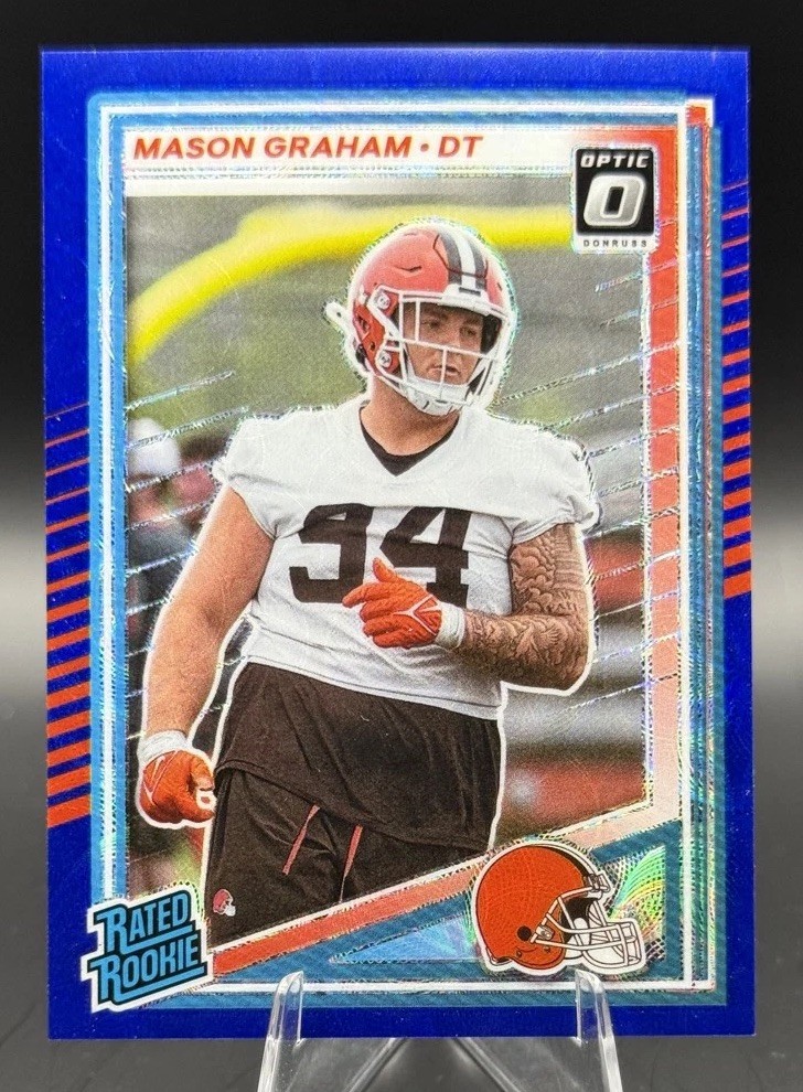 2025 Panini Donruss - Rated Rookie Mason Graham #340 Optic Preview Blue Scope