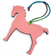 HERM S Hermes Petit H Cheval Epsom Togo Charm - DUTY FREE to US and AUS