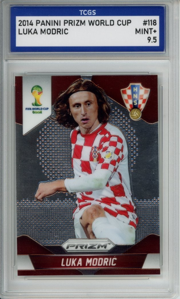2014 PANINI PRIZM WORLD CUP #118 LUKA MODRIC TCGS MINT+ 9.5