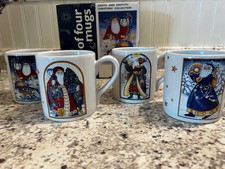 Judith Ann Griffith Christmas Collection Set of 4 Mugs NIOB