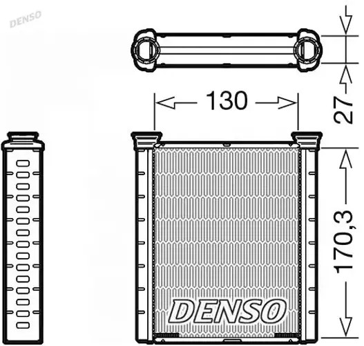 Heat Exchanger, interior heating DENSO DRR46001 for NISSAN MICRA V (K14) 1 2016- - Image 4