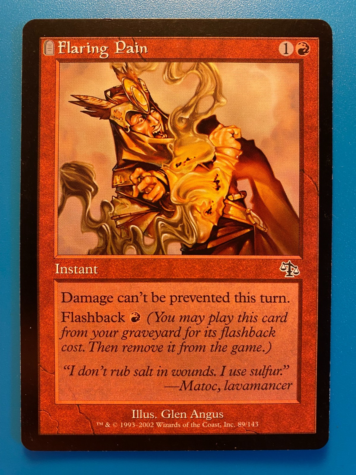 MTG 1x Flaring Pain # 89 Judgment Pauper Magic the Gathering Card x1 LP