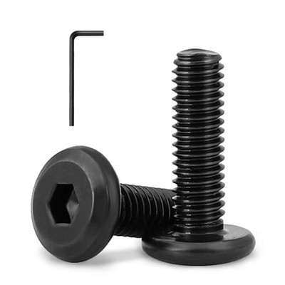 1/4-20 X 3/4'' (40 Pack) Flat Head Hex Socket Cap Screws Bolts, Black Oxide 304 S