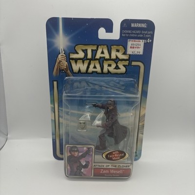 Star Wars Attack of the Clones Action Figure #18 Zam Wesell - Bounty Hunter