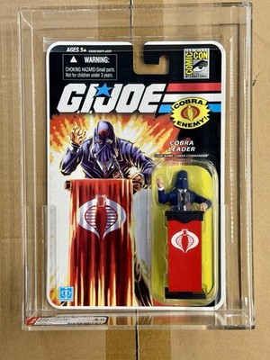 GI Joe 2008 SDCC Exclusive Cobra Commander Blue & Tan Suit Variant AFA 9.0