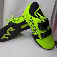 TYR L-1 Weightlifting Training Shoes Neon Yellow Men's 5 Women's 6.5 NWOB