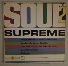 Motown Soul Supreme V2  Vinyl LP Record VG+  Four Tops  Stevie Wonder  Supremes 