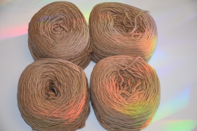 Lot of 4 Skeins, Cascade Yarns Eco Alpaca, Color 1511 Straw, 100% Alpaca Worsted