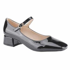 Square-Toe Low-Cut Comfortable Block Low Heel Mary Jane Shoes Single Strap