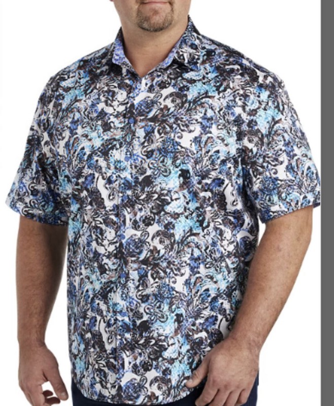Robert Graham Geometric Colorful Paisley Floral Vibrant Sport Shirt $145 2XLarge