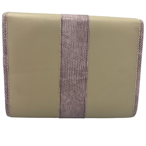 Franklin Covey Planner Size 4 Compact 4.25x 6.75 Cream Lilac Buckle Snap - Picture 4 of 14
