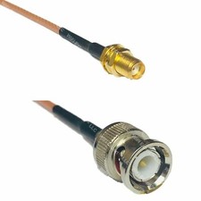 USA-CA RG188 SMA FEMALE to BNC MALE Coaxial RF Pigtail Cable