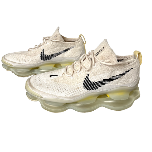 Nike Air Max Mens 10 Scorpion Flyknit FK Lemon Wash DJ4701-001 Yellow Cream Fuzz