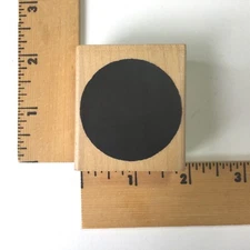 Savvy Rubber Stamp - Solid 1 3/8” Circle Block 361D - NEW