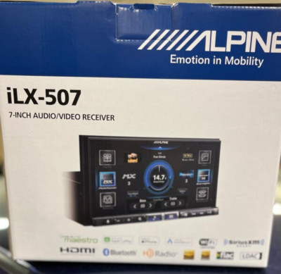 Alpine iLX-507 Wireless Android Auto Apple CarPlay Multimedia HD Radio HDMI 7''