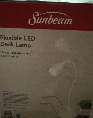 Desk Lamp LED Flexible White Sunbeam 3.5 Watts 300 Lumens