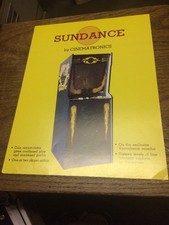 Cinematronics SUNDANCE Arcade Video RARE VECTOR Game flyer- original image