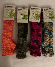 Sleeves Women's Fingerless 100% Wool Gloves Long Arm Warmers Woolen Warm Winter