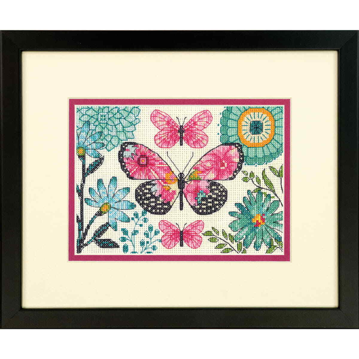 Dimensions counted cross stitch kit ""Butterfly Dream"", 17,7x12,7cm, DIY