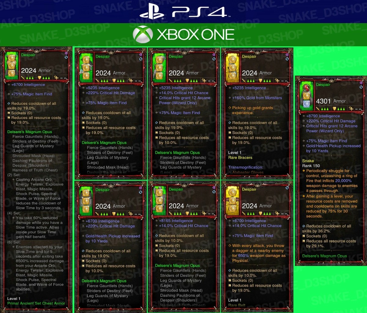 Top Diablo 3 Modded SETS For PS4, PS5, Switch, Xbox One – Seasonal & Non-Seasonal Diablo 3 Mods - Foto 7