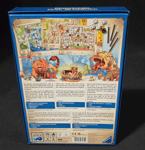 Dungeons Dice & Danger Roll & Write Strategy Games Ravensburger Games - Picture 2 of 3