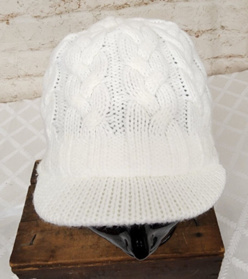 Adidas Brim Beanie White Knit Cap Hat | eBay
