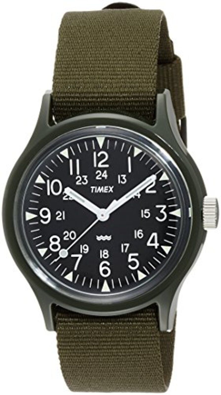 TIMEX Original Vietnamese Camper 36mm Black dial Khaki Nylon Strap TW2P  88400