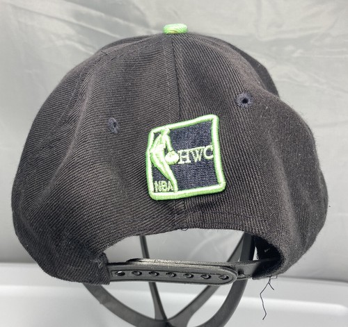 Cappello Miami Heat Berretto Snap Back Nero Verde NBA Basket Legno Duro Classici Uomo - Foto 4 di 9