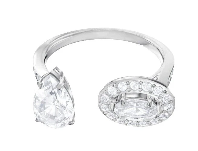 Anillos de moda piedra Swarovski rodio plateado