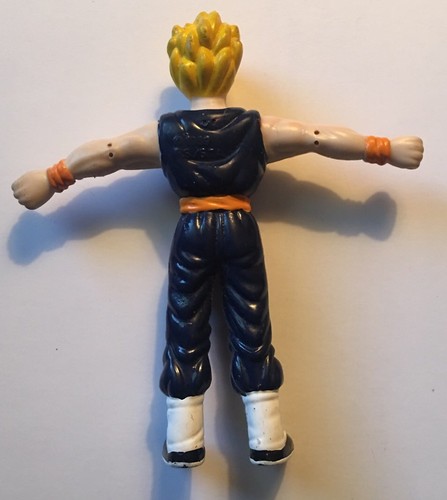 1989 Dragon Ball Z RARE 3.5" PVC Mini Figure: Super Saiyan GOHAN! Blue Ghee - Picture 2 of 3