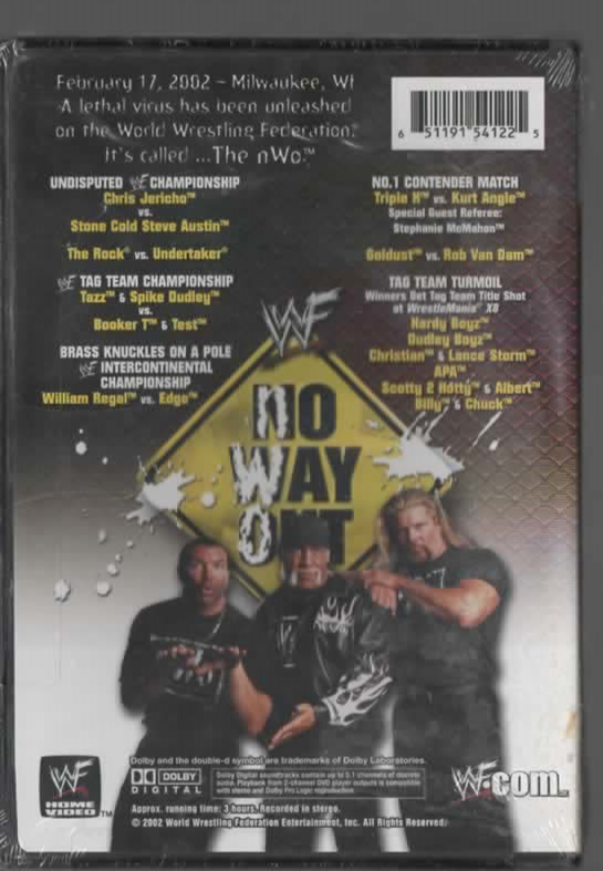 WWF - No Way Out 2002 (DVD, 2002) for sale online | eBay
