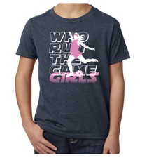 Who Run The Game Girls, Youth T-shirts, Girls Soccer Shirts