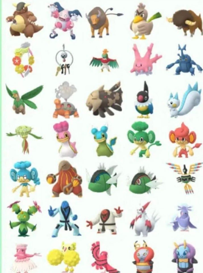 Pokemon Go regionale regionals Shiny Pokemon Tausch frei wählbar