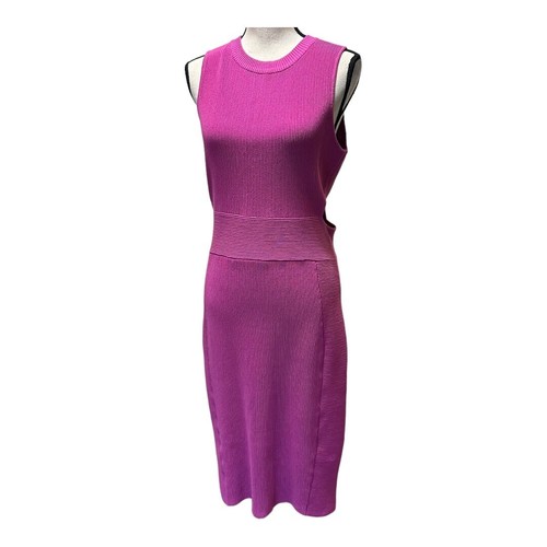 Endless Rose Womens Side Cut-out Bodycon Knit Dress Magenta Sleeveless L NWT - Picture 4 of 14