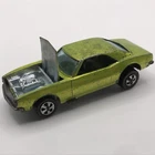 Hot Wheels Redline Custom Camaro 1967/1968 Antifreeze Black Roof - Hong Kong