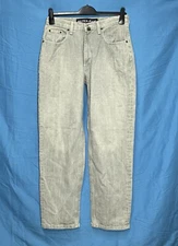 VTG Y2K NAUTICA Men's GRAY Denim 5-POCKETS Mid-Rise STRAIGHT LEG Jeans Sz 32x32