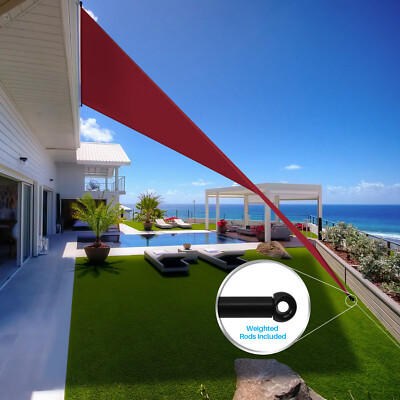 16ft Waterproof Universal Replacement Pergola Sun Shade Cover Canopy with Rod