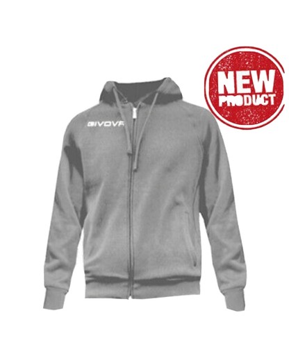 Felpa Givova con cappuccio in cotone e poliestere Grigio taglie 3XL UOMO  DONNA | eBay