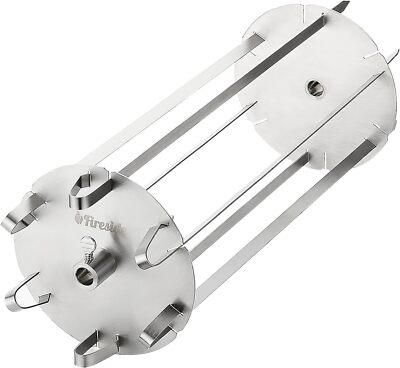 TURBRO Universal Grill Rotisserie Skewer Set, Fits 1/2?? or 3/8'' Hexagon