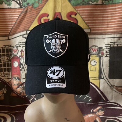 47 Las Vegas Raiders Clean Up Black Legacy Adjustable Strap Hat