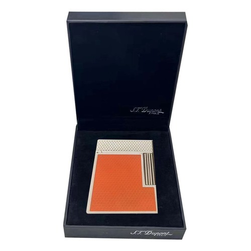 ST Dupont Ligne 2 Orange Guilloché - Premium Doppelflammig für Camping - Bild 2 von 3