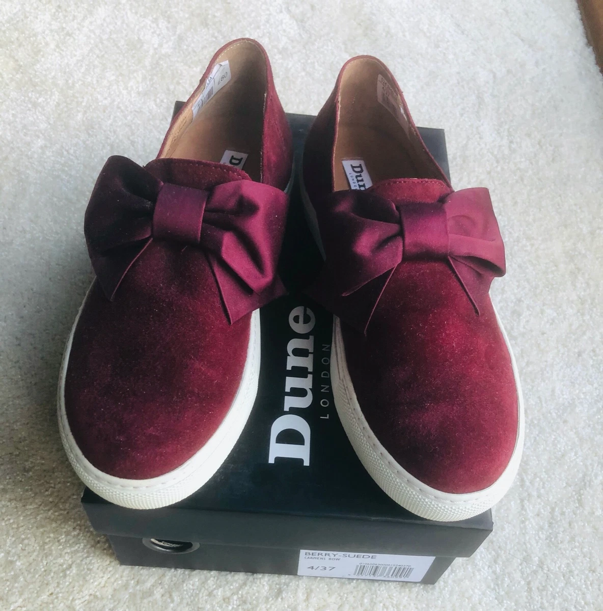 Berry 2025 suede shoes