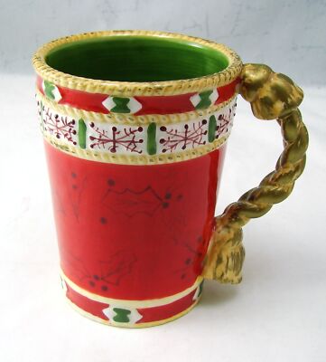 Studio Nova Woodland Holly Santa (JA015) Becher (S) Lesen