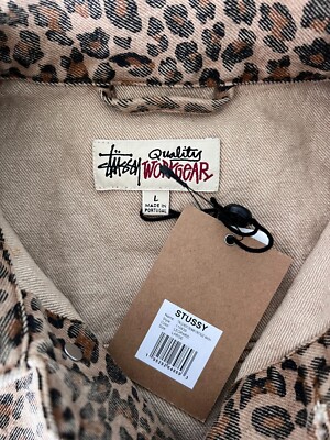 Stussy Trucker Denim Jacket Vintage Wash - Size Large