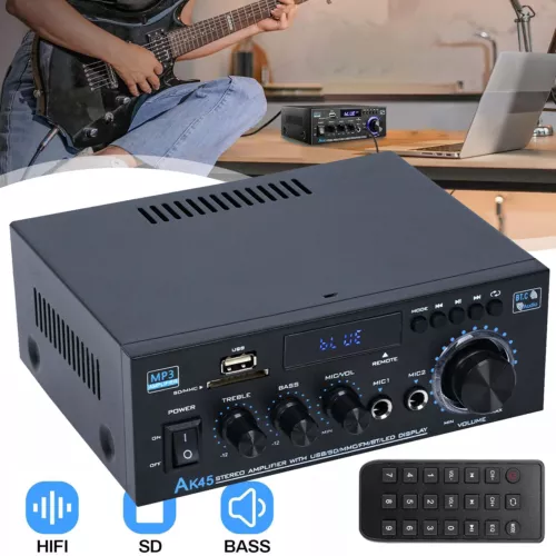 Stereo Verstärker HiFi Verstärker,AK45 Mini Bluetooth Audio Verstärker Receiver - Bild 1 von 10