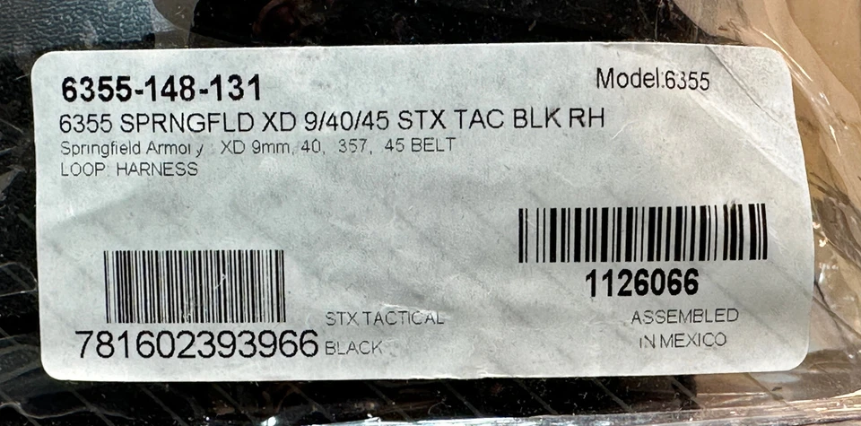 Safariland 6355 ALS Quick-Release RH Leg Holster, SPRINGFIELD XD 9/40/45 ( 4" ) - Image 2 of 4
