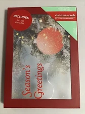 Rite Aid Home Boxed Holiday Cards Winter Season’s Greetings 12 count