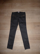 CLOCKHOUSE C&A Skinny Hose Leder -Optik Stretch Hüftig Schwarz Gr.36 L30 *w.NEU*